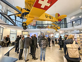 Visite du musée de l'aviation et de la DCA à Dübendorf.