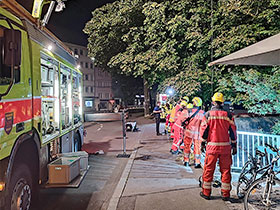 Technische Hilfeleistung mit Kran - Feuerwehr  width=280